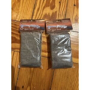 Gun Sock Up To 52" Long Knit Slate Gray Green by Classic Safari Set of 2 Hunting